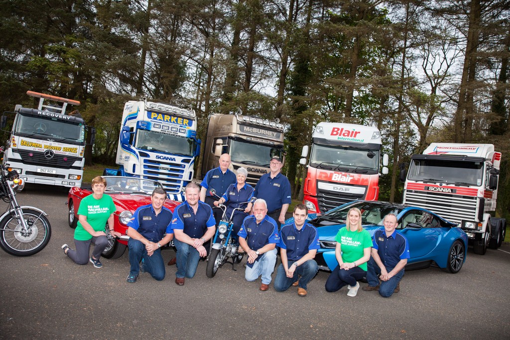The Ballymena Carfest Team along with the MacMillan Cancer fundraising team at the launch of the 2017 Ballymena Carfest.