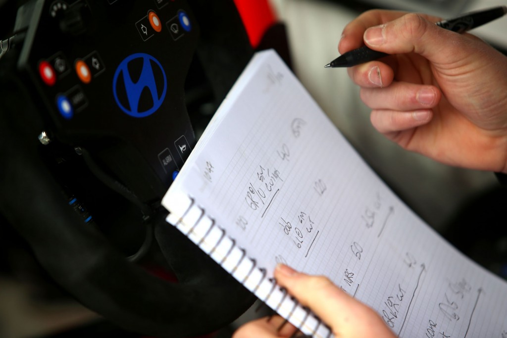 Co driver notes