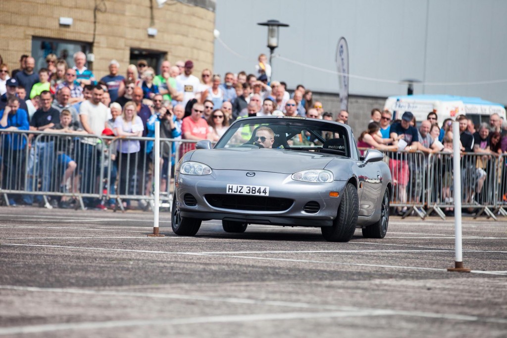 Mark Francis enthralling crowds during the TSCC NI autotest demo