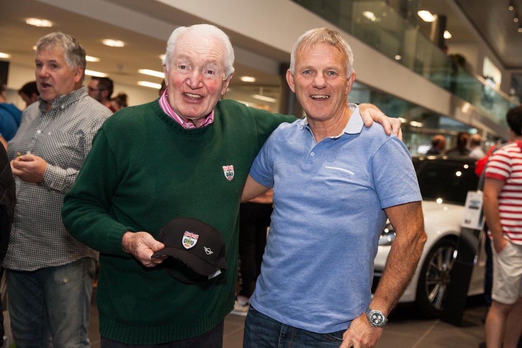Paddy Hopkirk (left) with Rory Kennedy...
