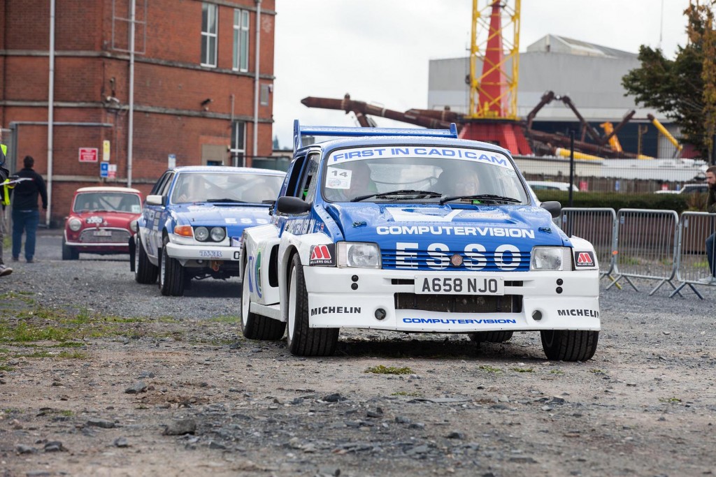 One of the most decorated local drivers, over many driving disciplines, Denis Biggerstaff in his Metro 6R4...