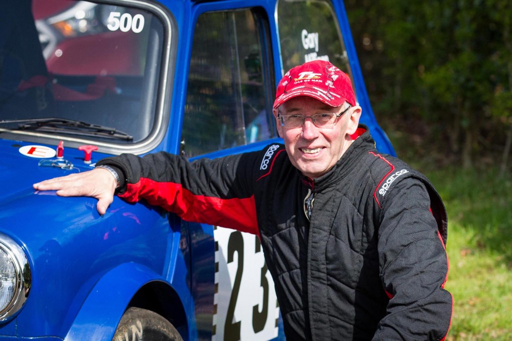 Gary in the Croft Hill Climb paddock during his 500th event