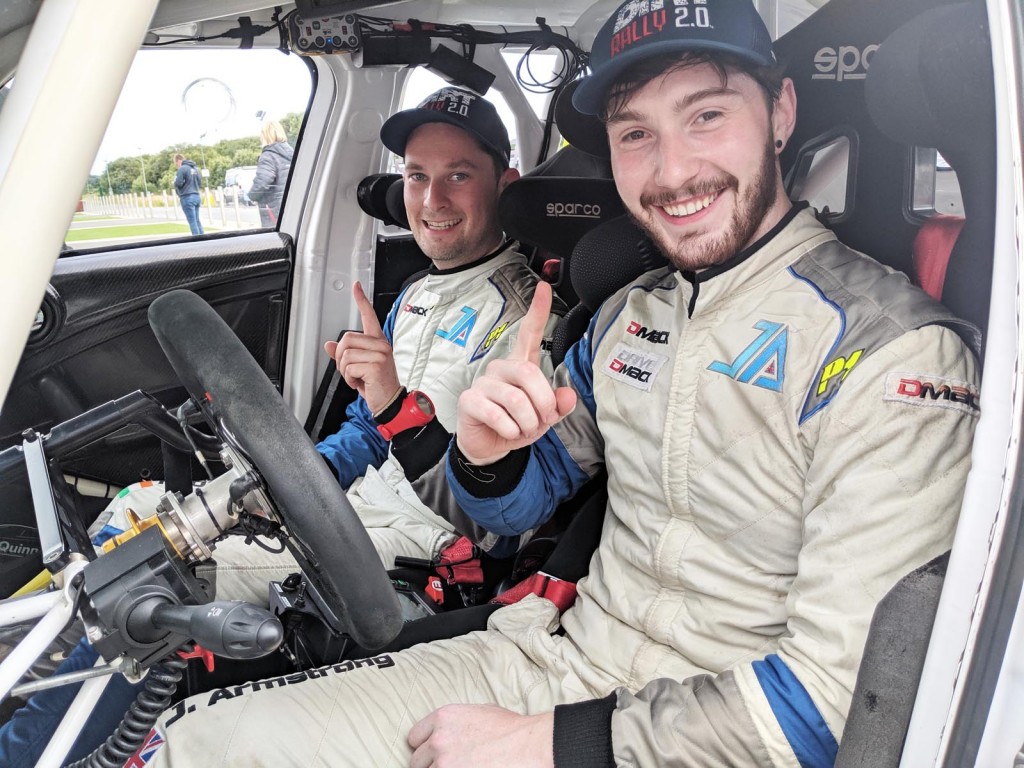 Event winners Jon Armstrong and Noel O'Sullivan in their Mini WRC. picture:Jonathan MacDonald