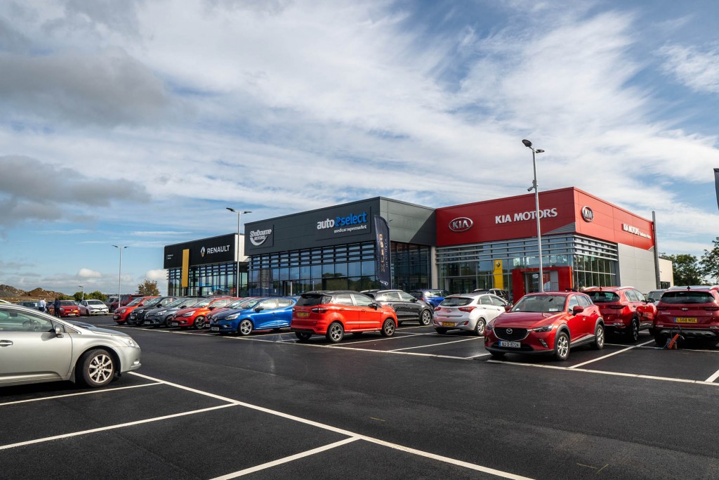 Shelbourne Motors’ new £5m multi-franchise facility in Newry.