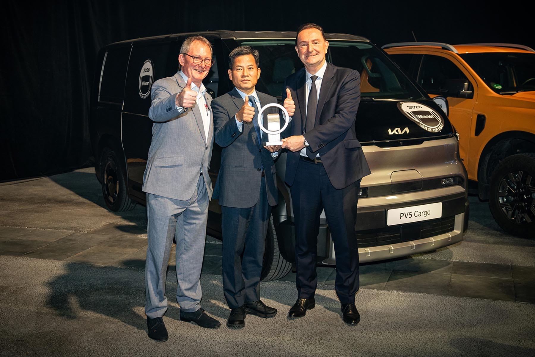 Kia’s first full-electric, dedicated van, the PV5, is awarded ‘2026 International Van of the Year’…