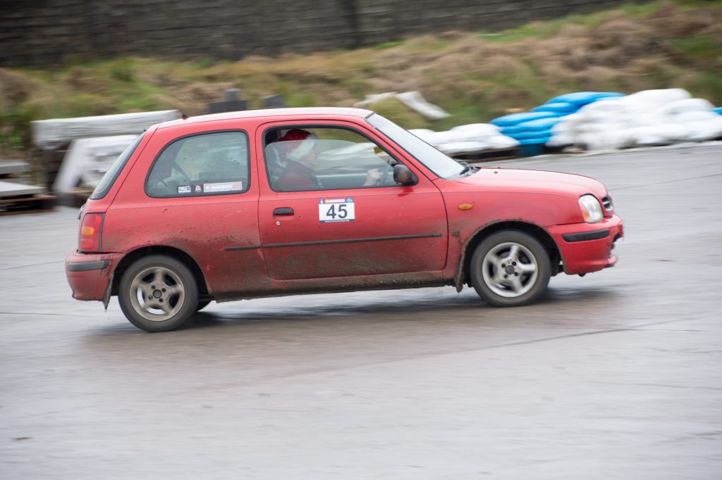 Ben McKee in his Nissan Micra.
